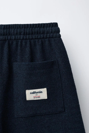 Шорты-бермуды из махровой ткани- Заказать в России