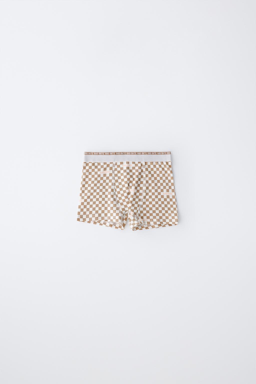 6-14 ЛЕТ/НАБОР ИЗ ПЯТИ ТРУСОВ-БОКСЕРОВ В КЛЕТКУ