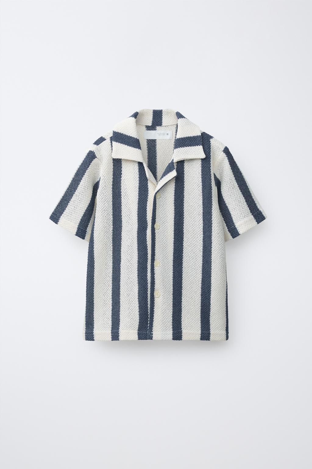 ТРИКОТАЖНАЯ РУБАШКА В ПОЛОСКУ