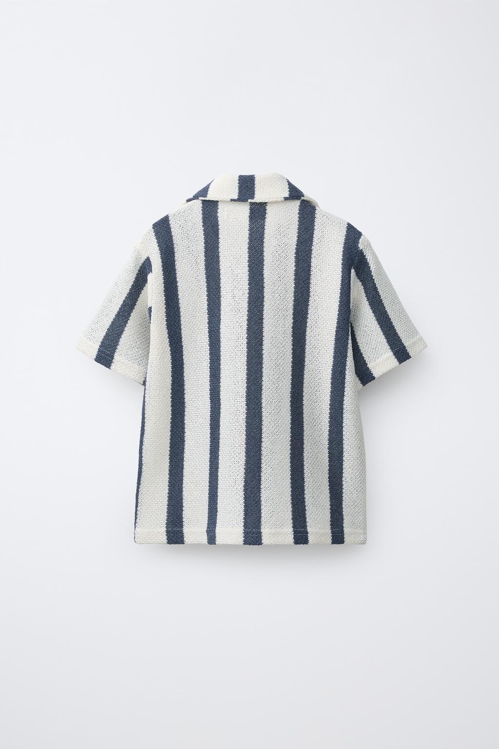 ТРИКОТАЖНАЯ РУБАШКА В ПОЛОСКУ