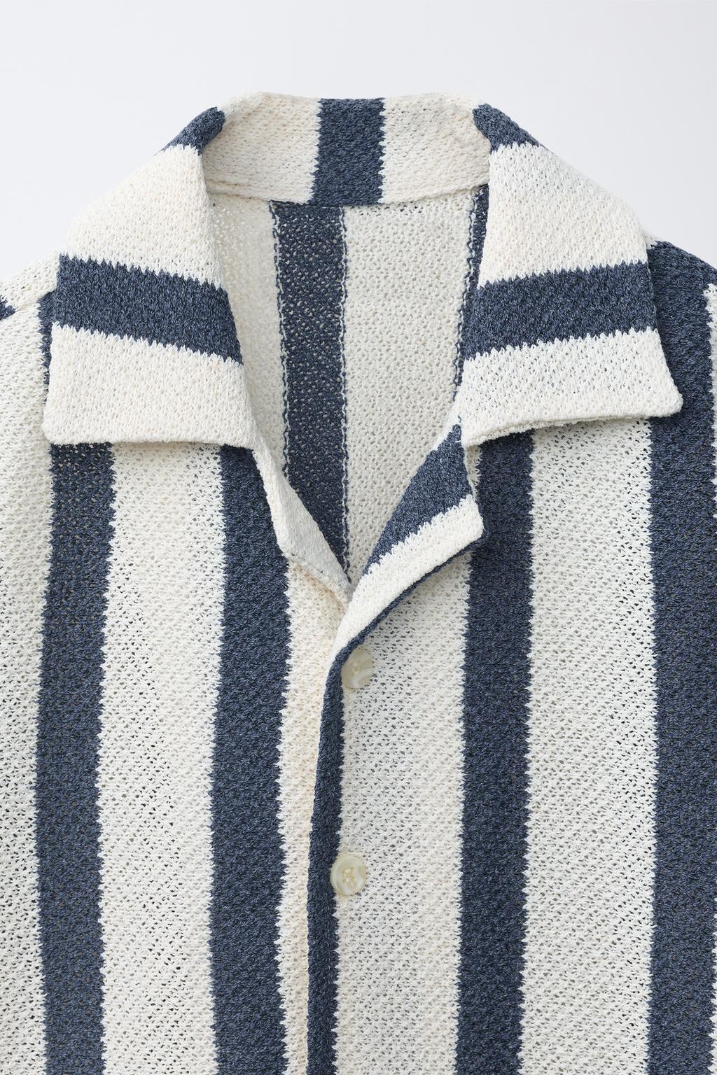 ТРИКОТАЖНАЯ РУБАШКА В ПОЛОСКУ