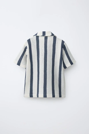 Трикотажная рубашка в полоску- Заказать в России