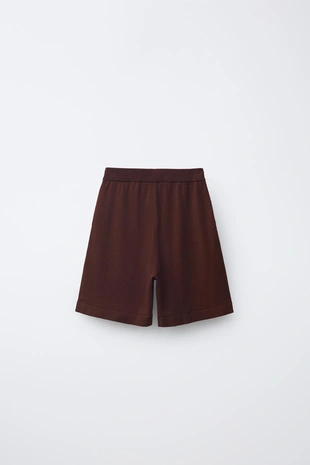 Бермуды из хлопка и льна