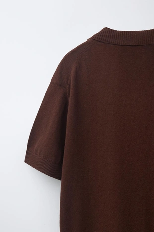 Поло из хлопка и льна