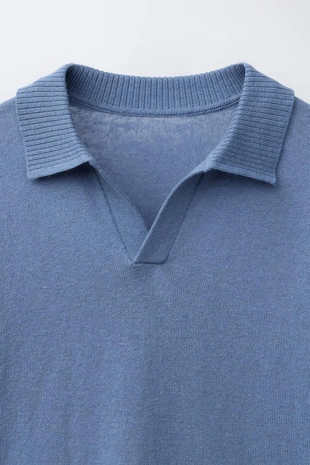 Поло из хлопка и льна