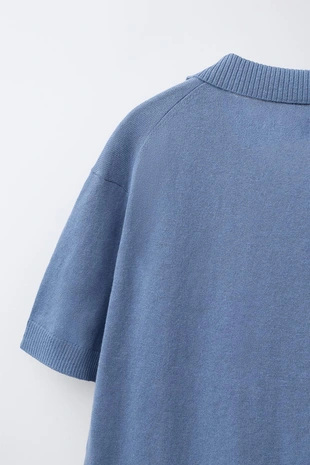 Поло из хлопка и льна