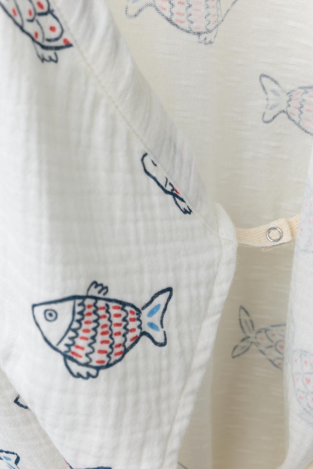 КОРОТКИЙ КОМБИНЕЗОН С ПРИНТОМ «РЫБЫ»