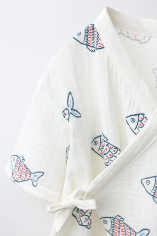 Короткий комбинезон с принтом «рыбы»- Заказать в России