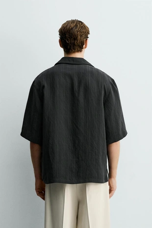 Жаккардовая рубашка  в полоску- Заказать в России