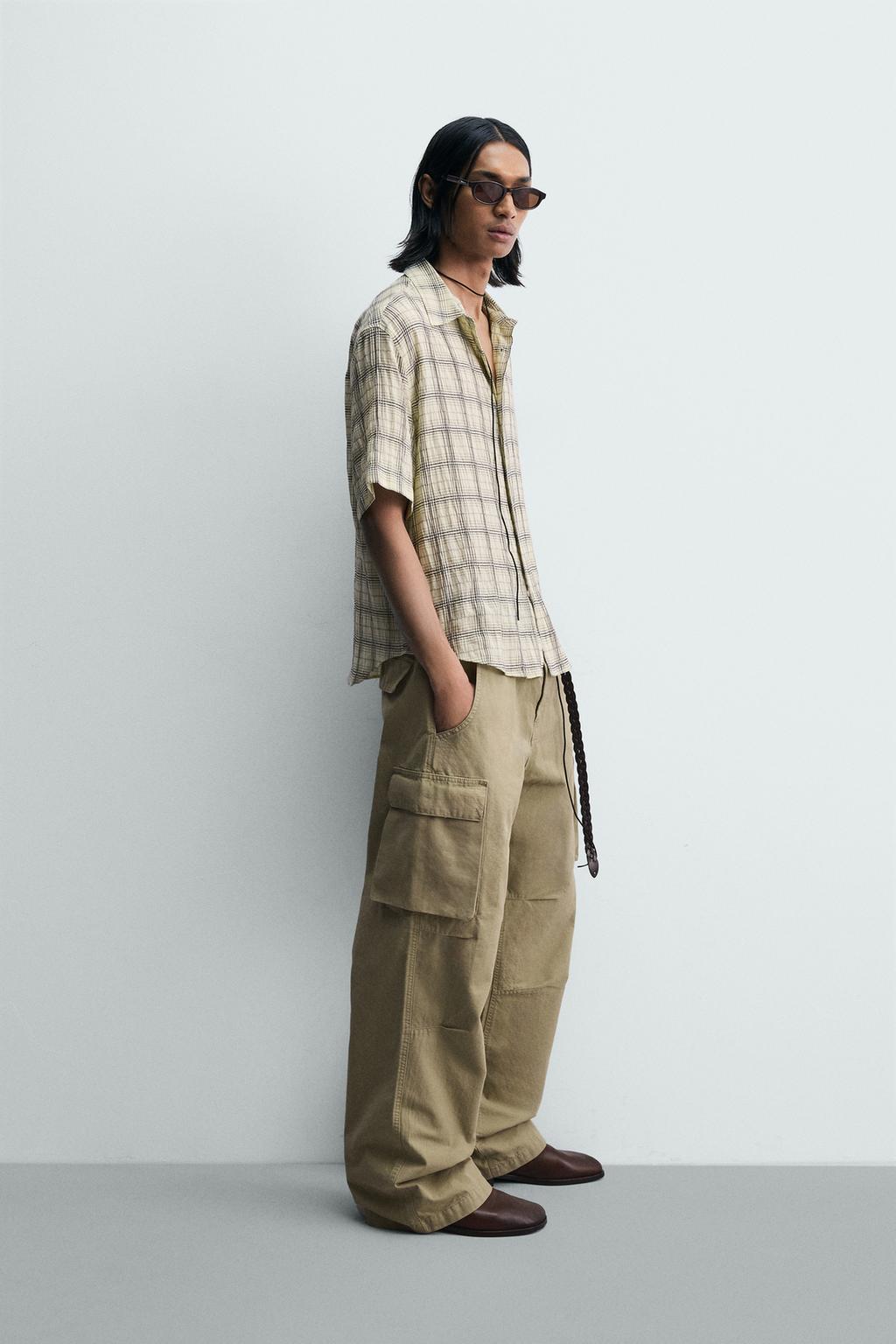 РУБАШКА RELAXED FIT ЖАККАРД В КЛЕТКУ