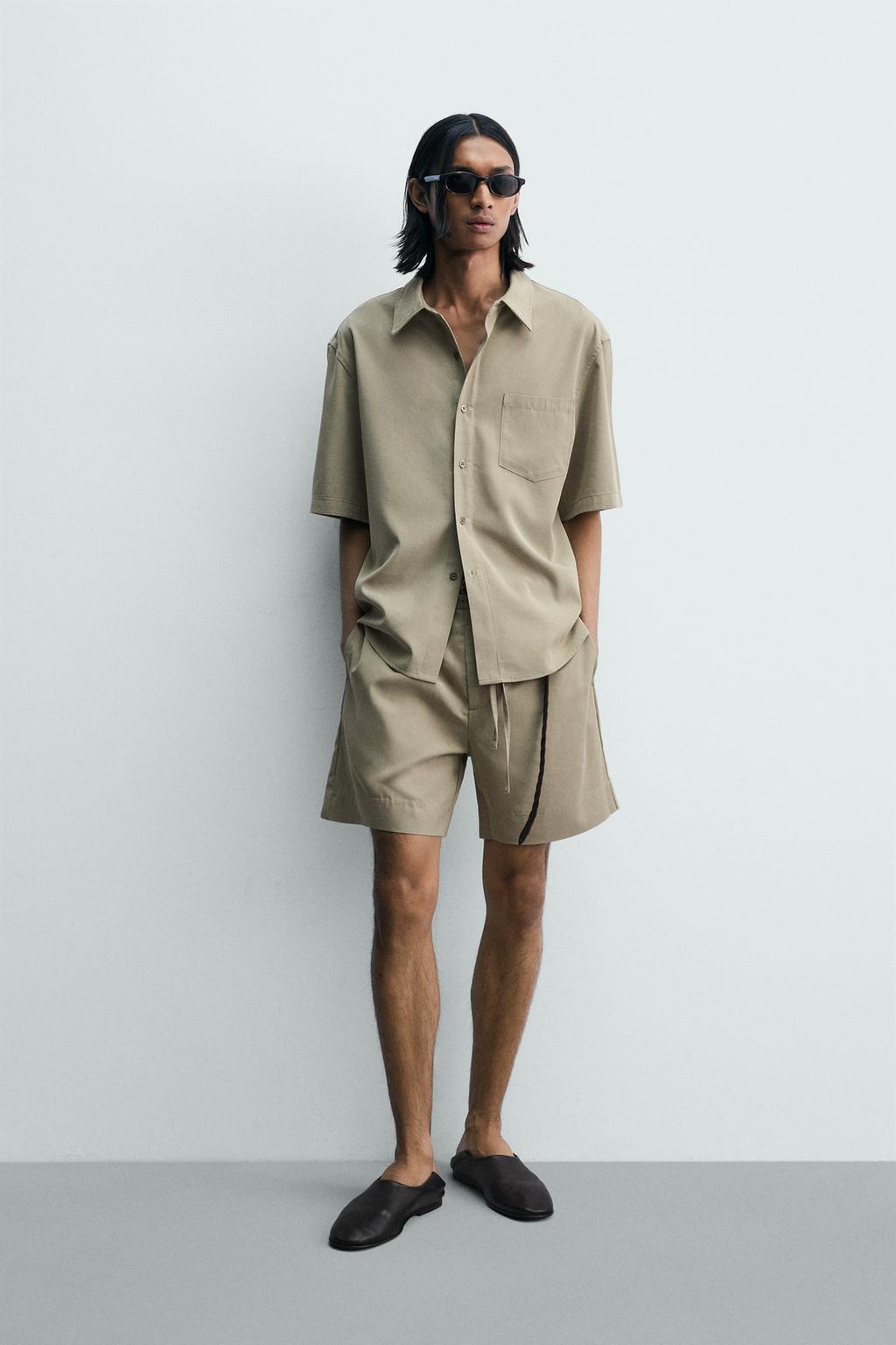 ШОРТЫ RELAXED FIT С ЭФФЕКТОМ ПОТЕРТОСТИ