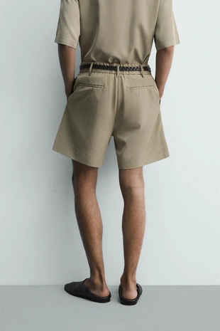 Шорты Relaxed Fit с эффектом потертости- Заказать в России