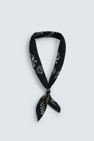 Бандана с графическим геометрическим принтом- Заказать в России