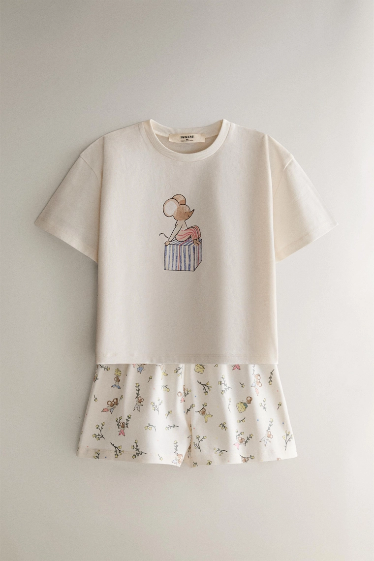 Детский пижамный комплект с мышкой