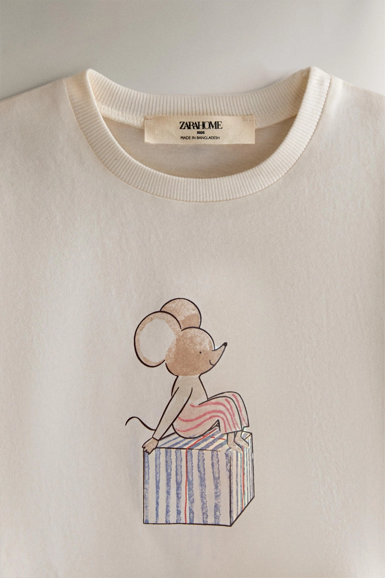 Детский пижамный комплект с мышкой