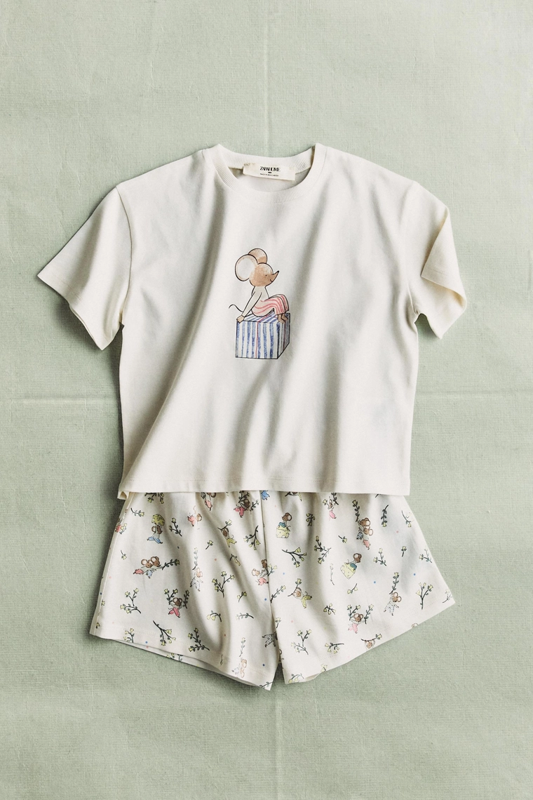 Детский пижамный комплект с мышкой