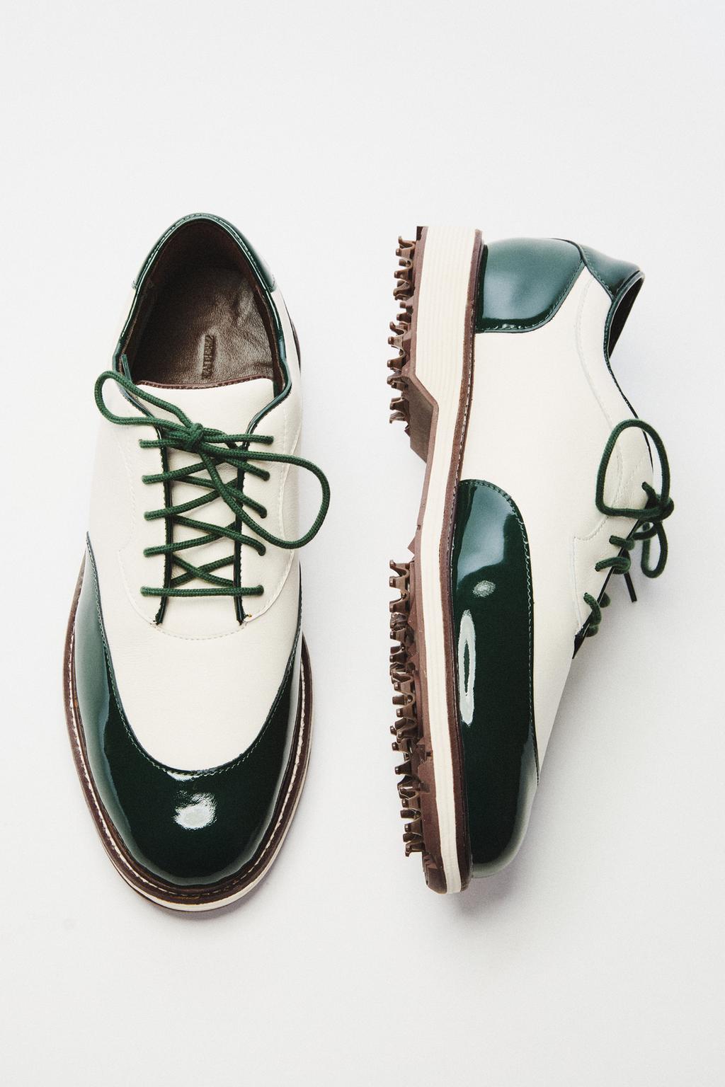 Кеды из кожи для гольфа