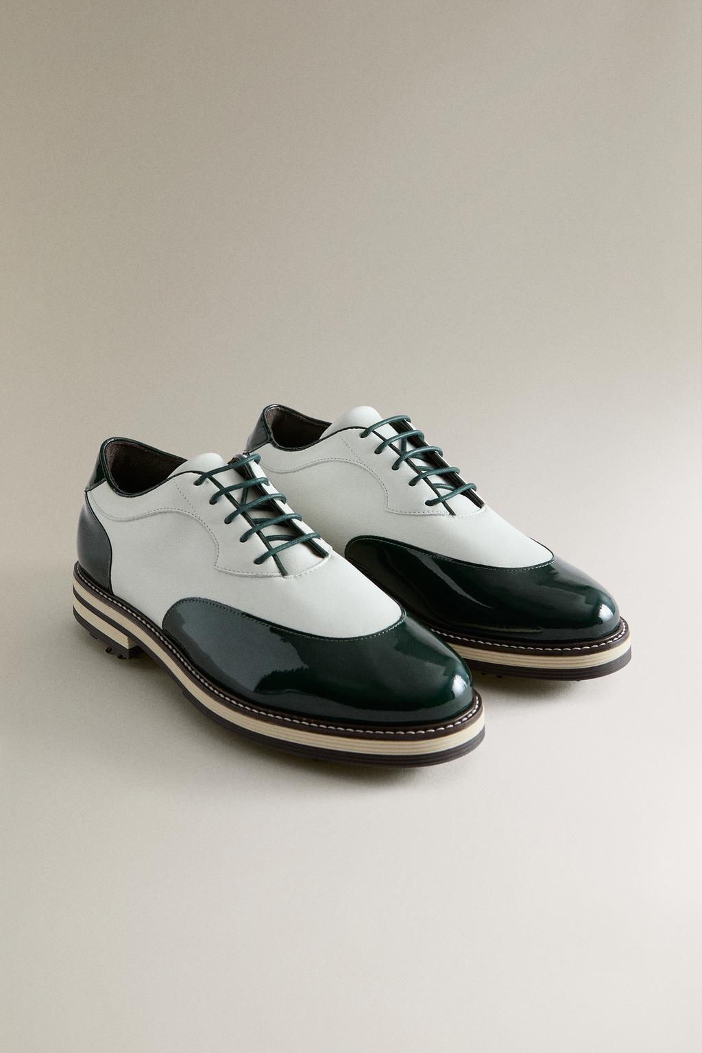 Кеды из кожи для гольфа