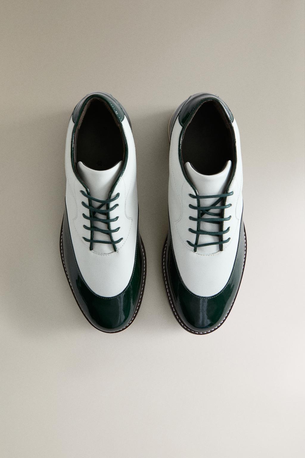 Кеды из кожи для гольфа