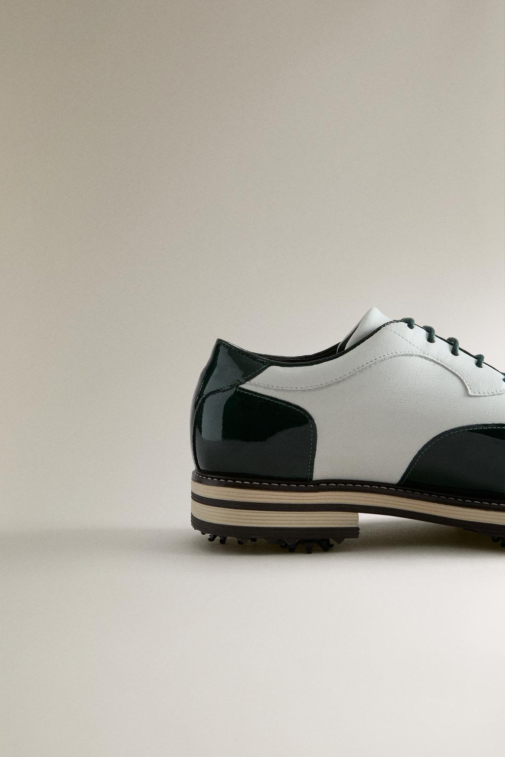 Кеды из кожи для гольфа