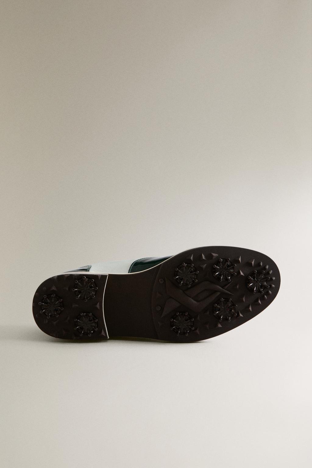 Кеды из кожи для гольфа