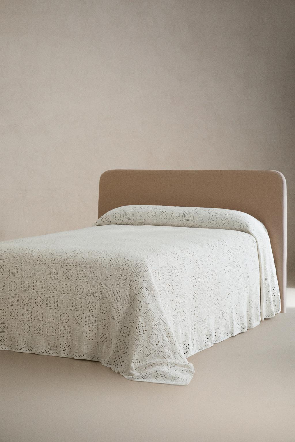 Покрывало из хлопка с крючком в стиле пэчворк