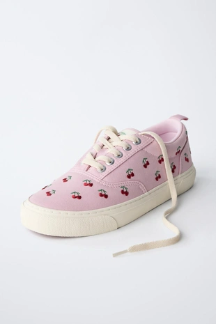 Кеды из хлопка с вышивкой- Заказать в России