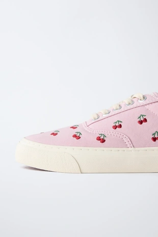 Кеды из хлопка с вышивкой- Заказать в России