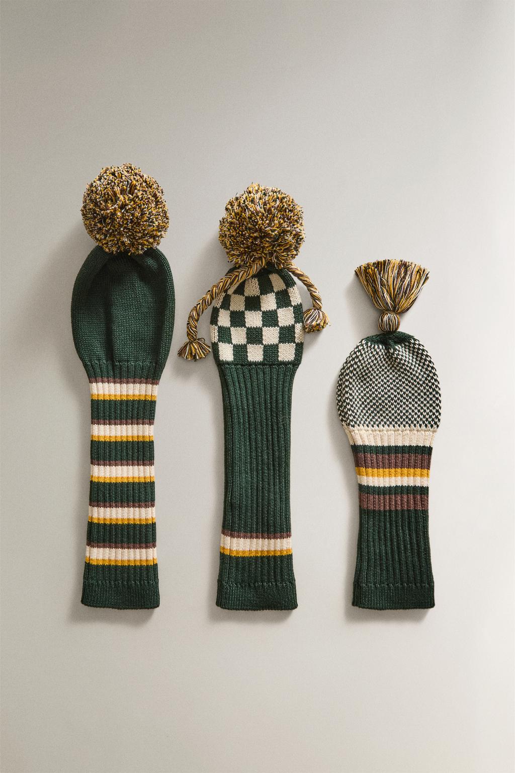 Чехол для гольф-клюшки вязаный