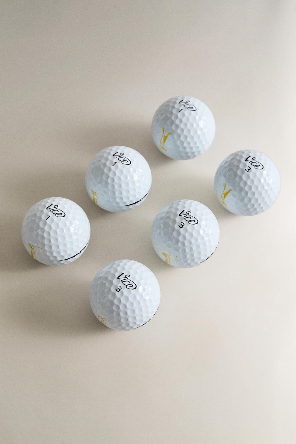 Набор мячей для гольфа vice pro odd (набор из 6 штук)