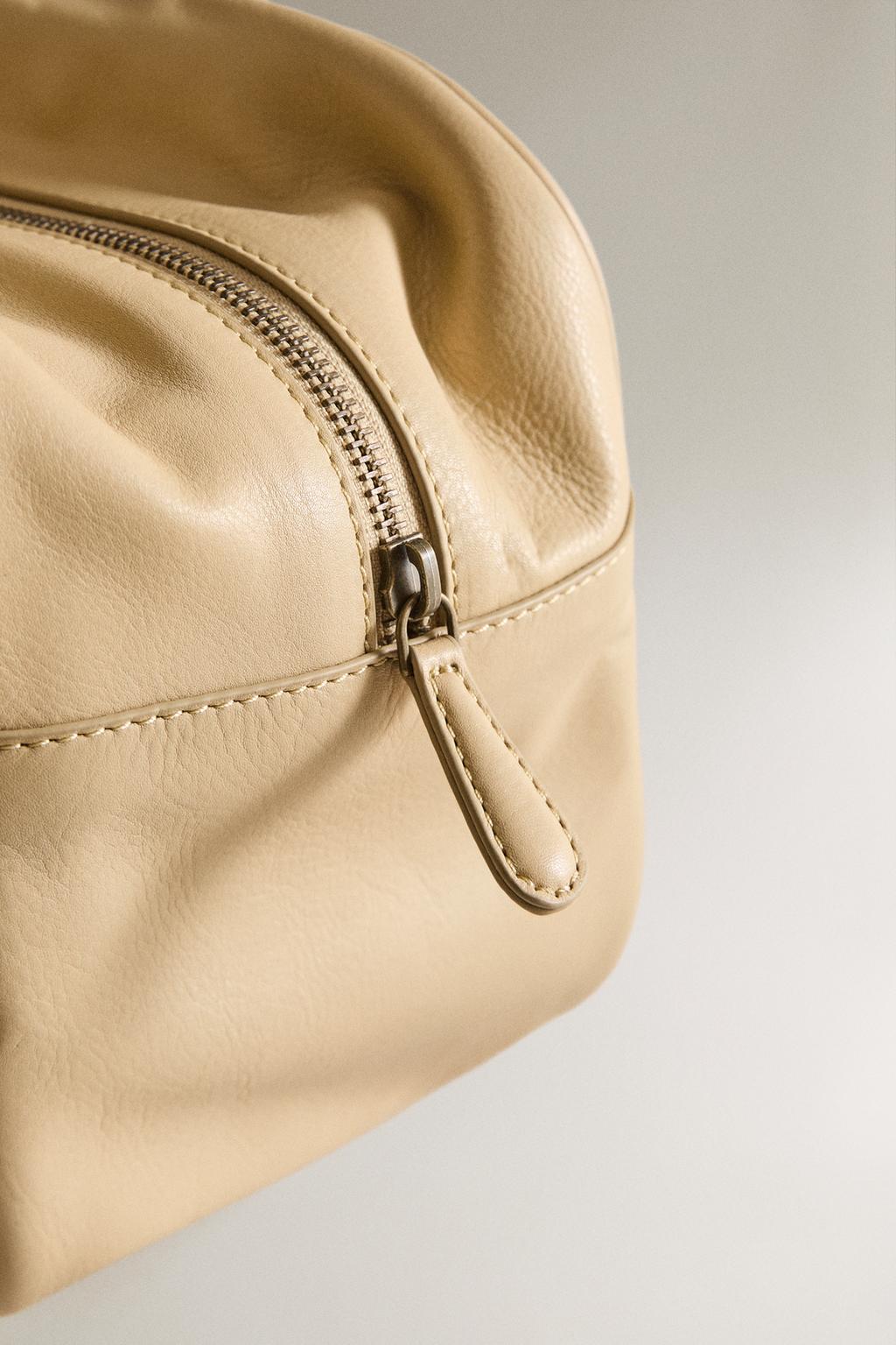 Сумка для обуви из кожи