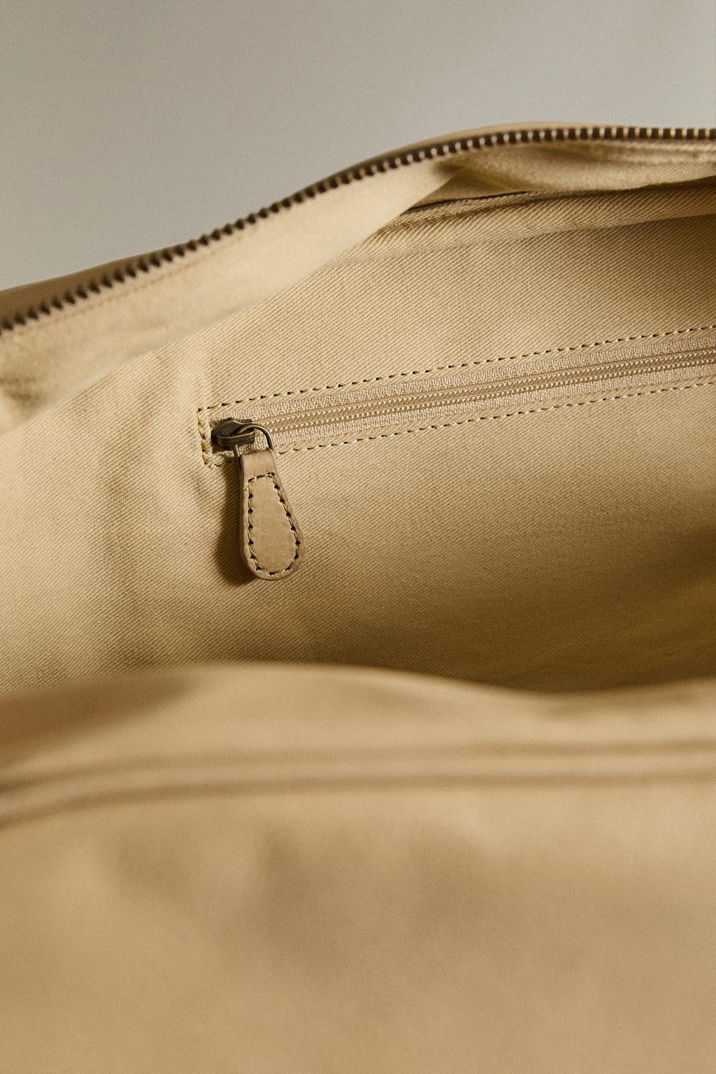 Сумка для обуви из кожи