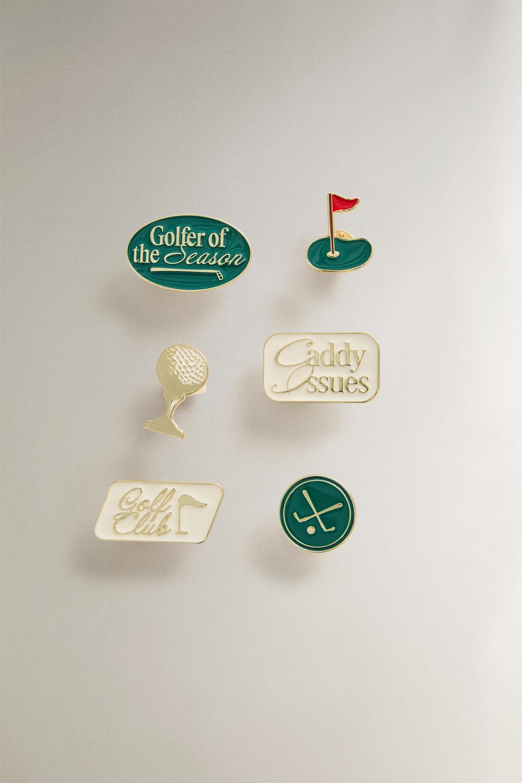 Набор бейджей для гольфа (набор из 6 штук)