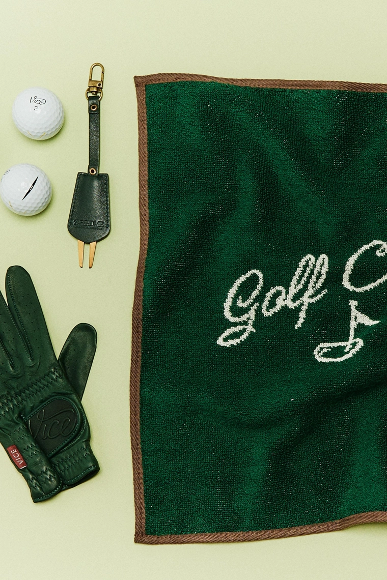 Хлопковое полотенце с лозунгом «клуб гольфа»