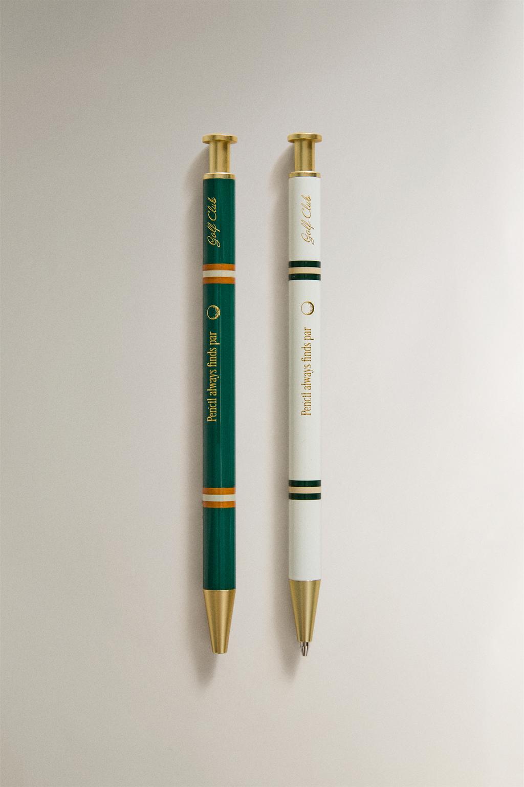 Набор ручки и механического карандаша для гольфа (набор из 2 штук)