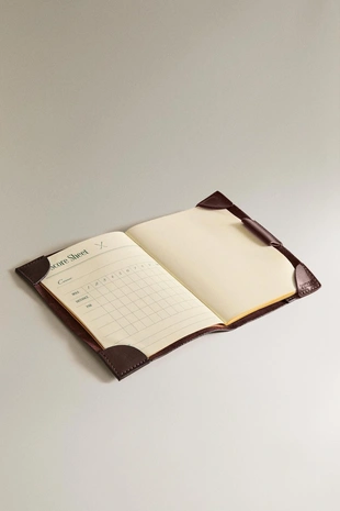 Обложка для заметок для гольфа из кожи- Заказать в России