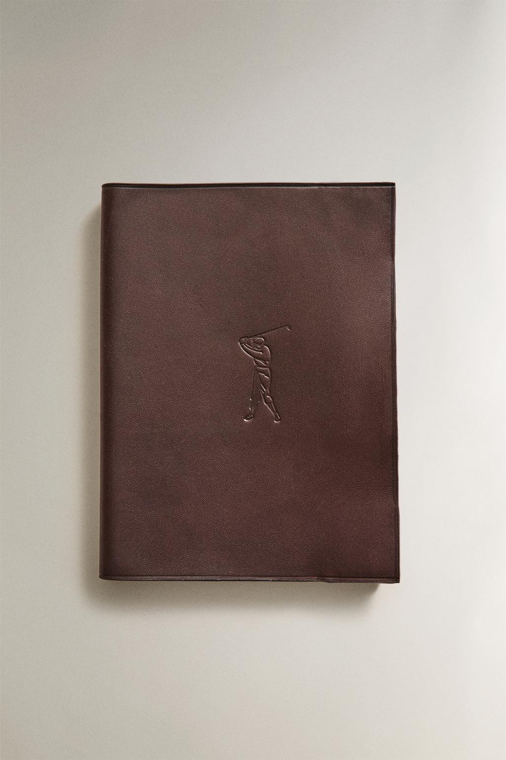 Обложка для заметок для гольфа из кожи