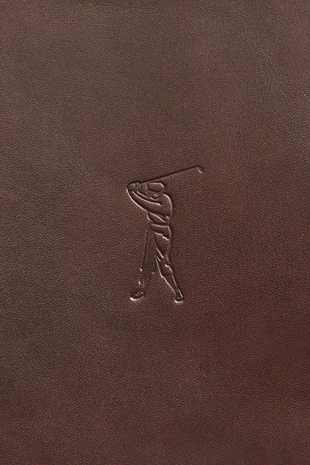 Обложка для заметок для гольфа из кожи