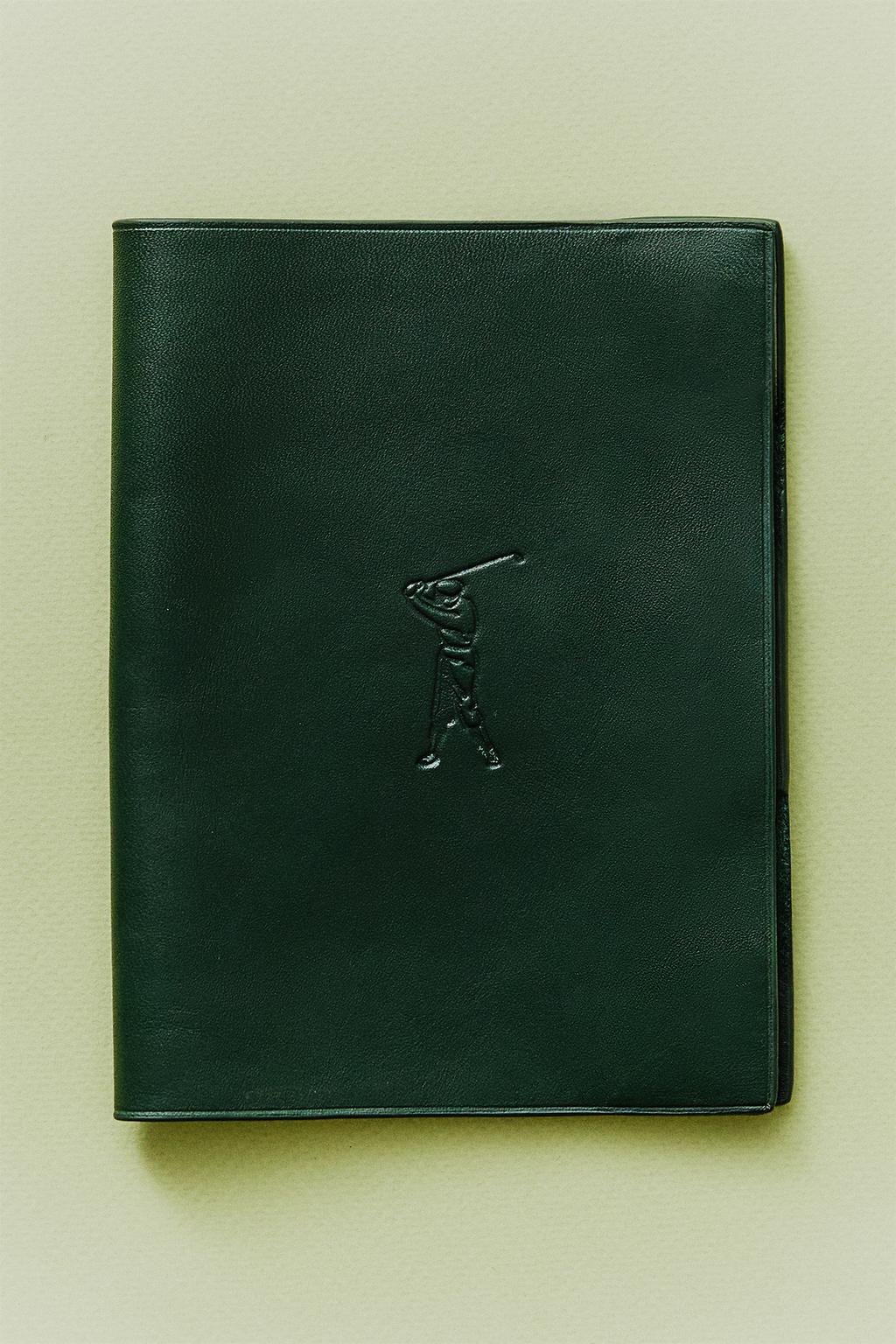 Кожаная обложка для блокнота для гольфа