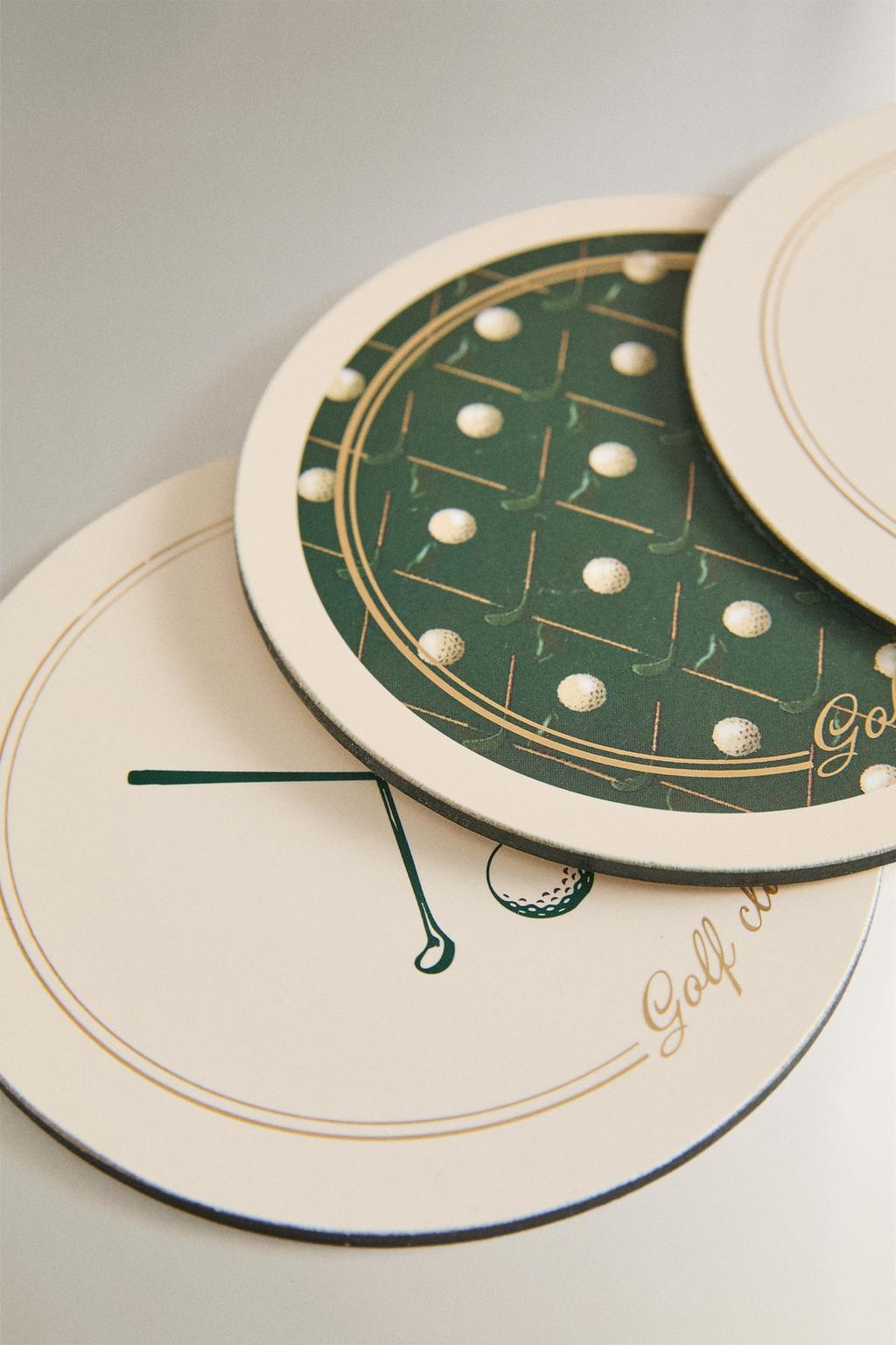 Набор подставок для бокалов из пробки (набор из 4 штук)