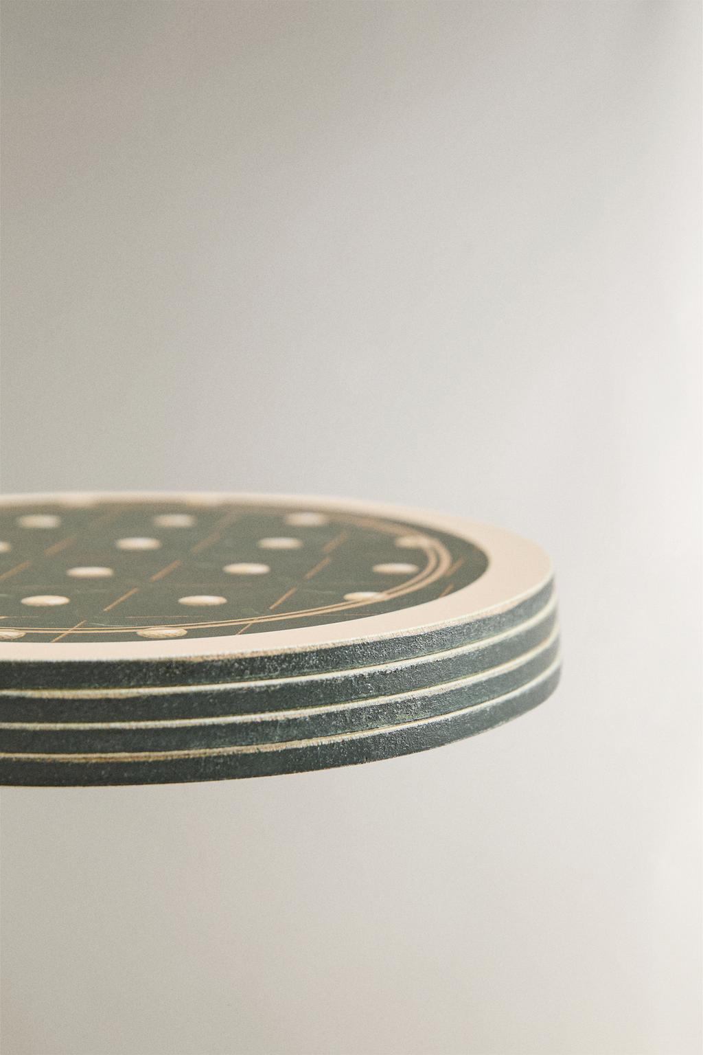 Набор подставок для бокалов из пробки (набор из 4 штук)