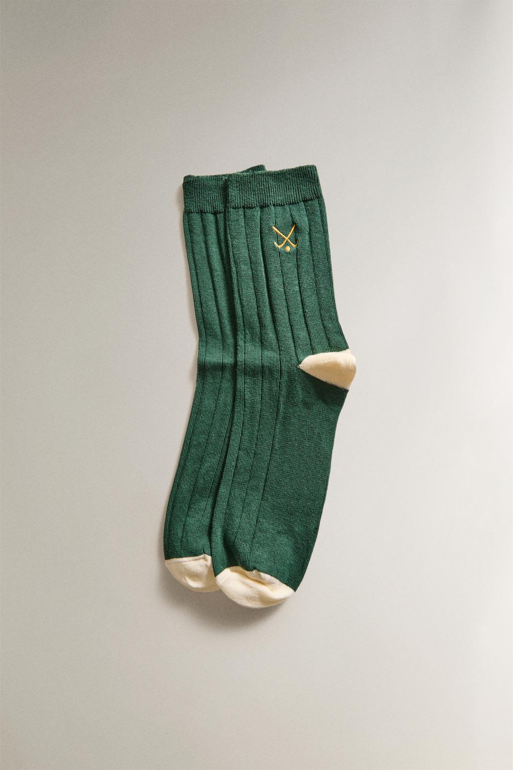 Хлопковые носки для гольфа