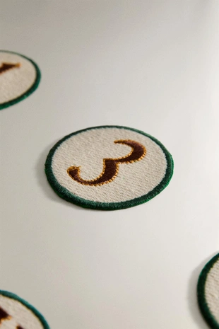 Термонакладка с номером из хлопка- Заказать в России