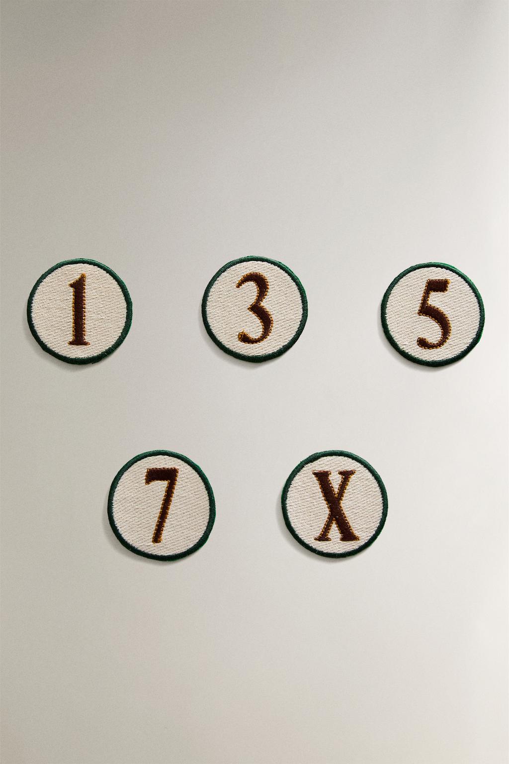 Термонакладка с номером из хлопка