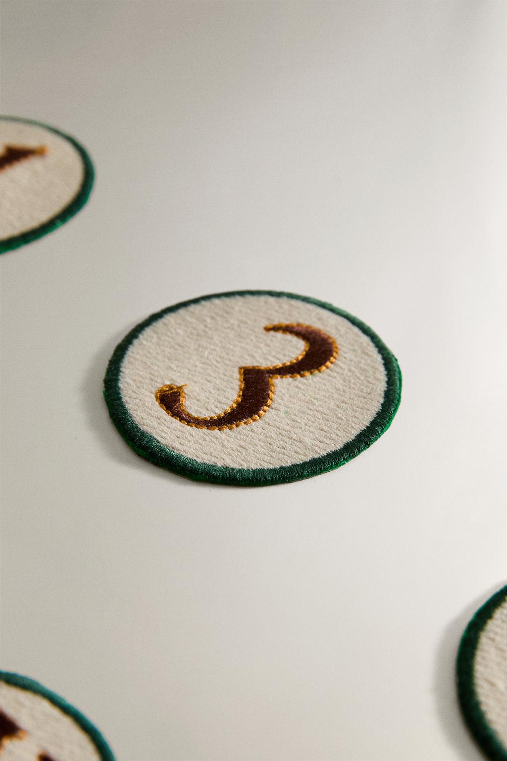 Термонакладка с номером из хлопка