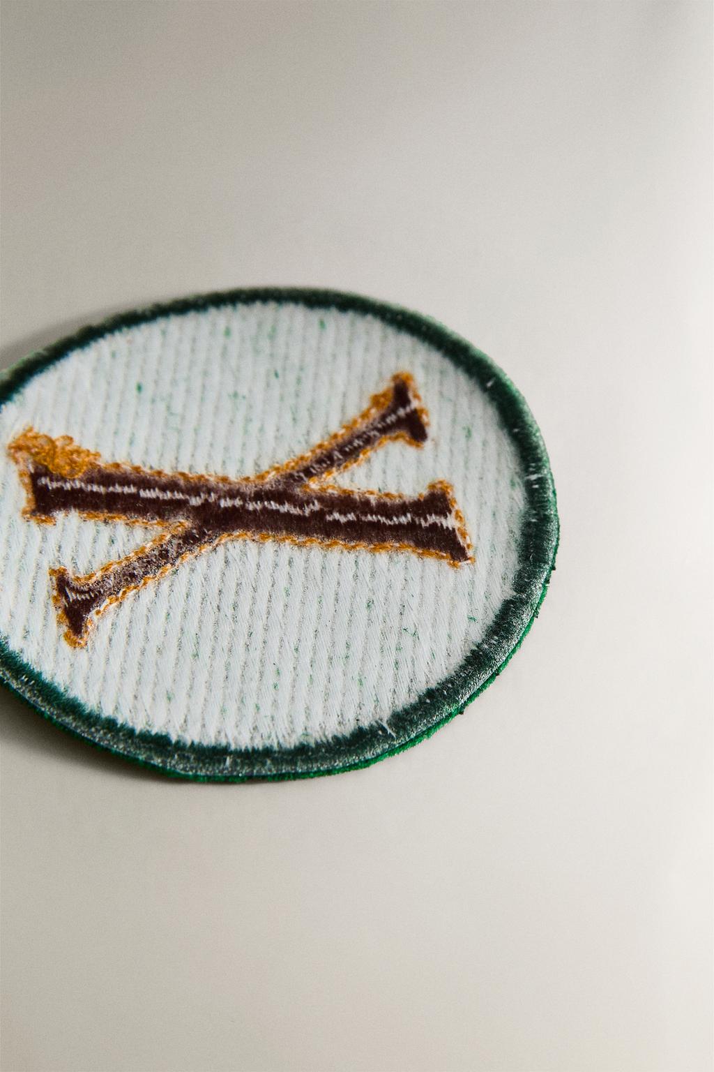 Термонакладка с номером из хлопка