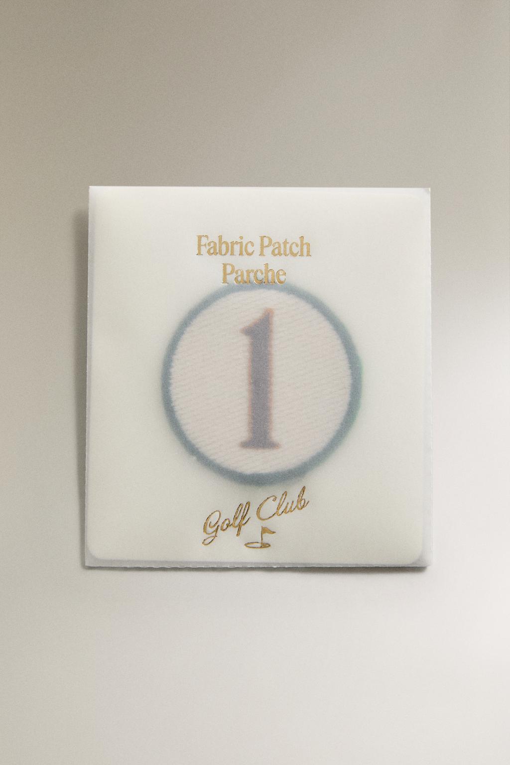 Термонакладка с номером из хлопка