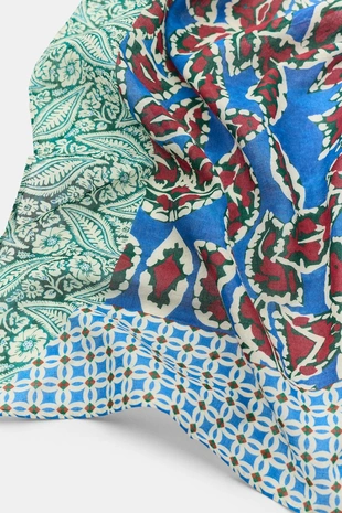 Blue | 3920/203/400 - Zara Шарф с принтом в стиле азулежу