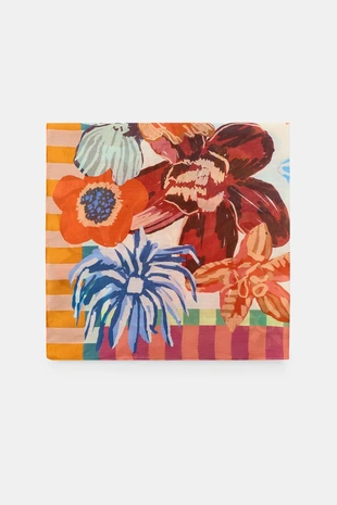 Купить Zara Шарф из модала и шелка с цветочным принтом