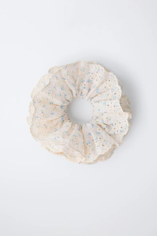 Ажурная резинка для волос с цветами- Заказать в России